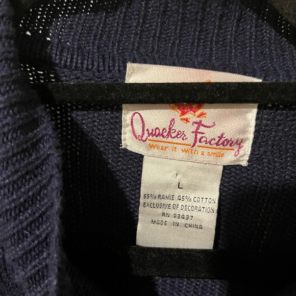 Quacker Factory Cardinal sweater, size large - Picture 4 of 7